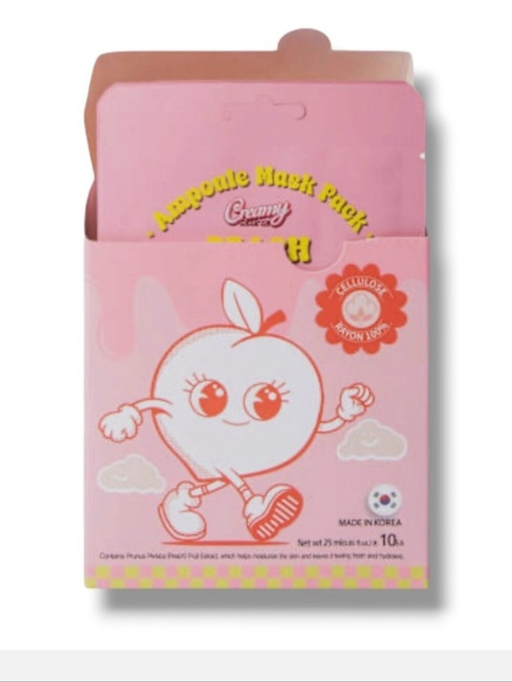 Sheet Mask- Peach Ampoule Sheet Mask Set10pc. - Picture 2 of 2